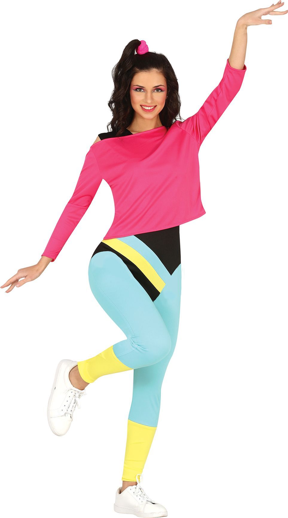 Foute fitness outfit roze dames Feestkleding