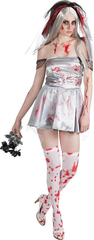 Zombie bruid kostuum vrouw Feestkleding