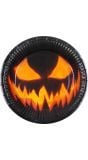 10 Papieren Creepy Pumpkin Bordjes halloween