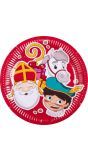 10 Papieren Sinterklaas Bordjes