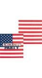 20 Papieren Servetten 'AMERICAN PARTY'