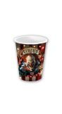 6 papieren drinkbekers horror clown 240 ml halloween