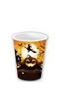 6 papieren drinkbekers pompoen 240 ml halloween