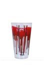 Bloederige drinkbeker transparant 15 cm halloween