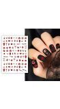 Bloederige nagelstickers halloween