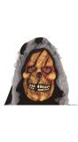 Bruin skelet masker met kap halloween