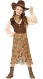 Bruine cowgirl meisjes outfit