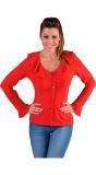 Carnavals blouse rood vrouwen