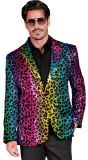 Colbert regenboog panterprint pailletten mannen