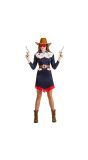 Cowgirl kostuum dames donkerblauw