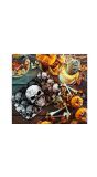 Dienblad doodshoofd 39 x 24 cm halloween