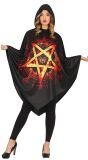 Duivel poncho halloween dames