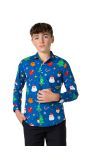 Festivity Blue shirt Tiener Jongens Opposuits