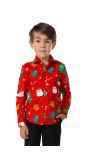 Festivity Red Boys shirt Jongens Opposuits