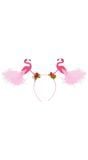 Flamingo haarband Hawaii glitter