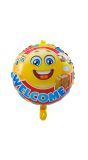 Folieballon emoticon welkom thuis 45cm