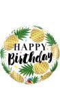 Folieballon happy birthday ananas