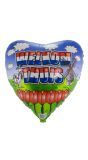 Folieballon hartvorm welkom thuis 46cm