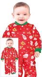 Foute kerstpyjama baby rood