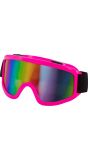 Foute Neon Roze Ski Bril