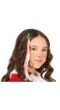 Glitter kerstboom haarclip nephaar 30cm