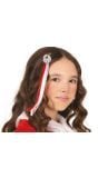 Glitter kerstman haarclip nephaar 30cm