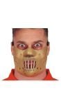 Gouden Hannibal Lecter halfmasker latex halloween