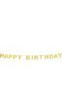 Gouden Verjaardag Letterslinger 'Happy Birthday' 225cm