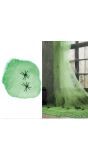 Groen spinnenweb 100g halloween