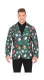 Groene foute kerstblazer heren