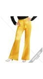 Groovy style disco broek geel dames