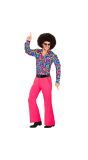 Groovy style disco broek roze mannen