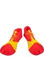 Grote clown schoenen rood geel