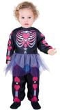 Halloween roze skelet outfit baby