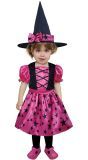 Halloween roze sterren heks jurkje baby