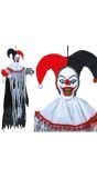 Hangdecoratie horrorclown 120 cm halloween