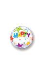 Happy Birthday sterren bubbles ballon 56cm