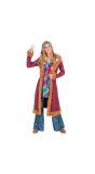 Hippie kostuum dames rood compleet