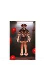 Horror clown wanddecoratie 180 cm halloween