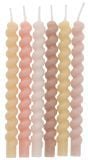 Kaarsjes Twister Pastel kleur