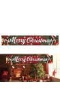 Kerst feestbord merry christmas schotse ruit