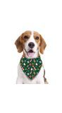 Kerstbandana voor honden groen