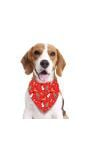 Kerstbandana voor honden rood