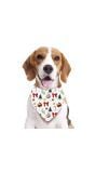 Kerstbandana voor honden wit