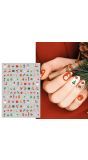 Kerstmis nagelstickers kerst iconen