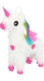 Kleine eenhoorn pinata wit 17,5cm