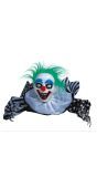 Kruipende horrorclown met licht, geluid en beweging 65 cm halloween