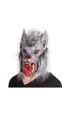 Latex weerwolf masker met haar