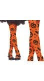 Legging meisjes halloween oranje