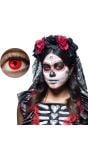 Maandlenzen UV flash rood halloween